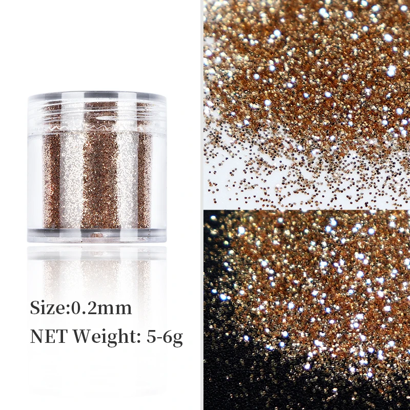 10ml Sparkly Rose Gold Nail Glitter Powder Epoxy Resin Pigment Jewelry Fillings Bling Loose Sequins For DIY Resin Jewelry Crafts