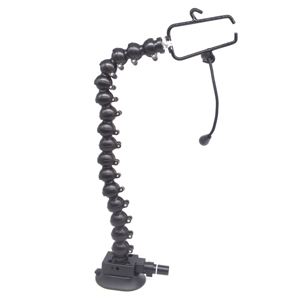 Flexible Snake Arm Hot Air Gun Holder with Suction Cup Base Auto Dent Repair & Electronics Soldering Tool Stand