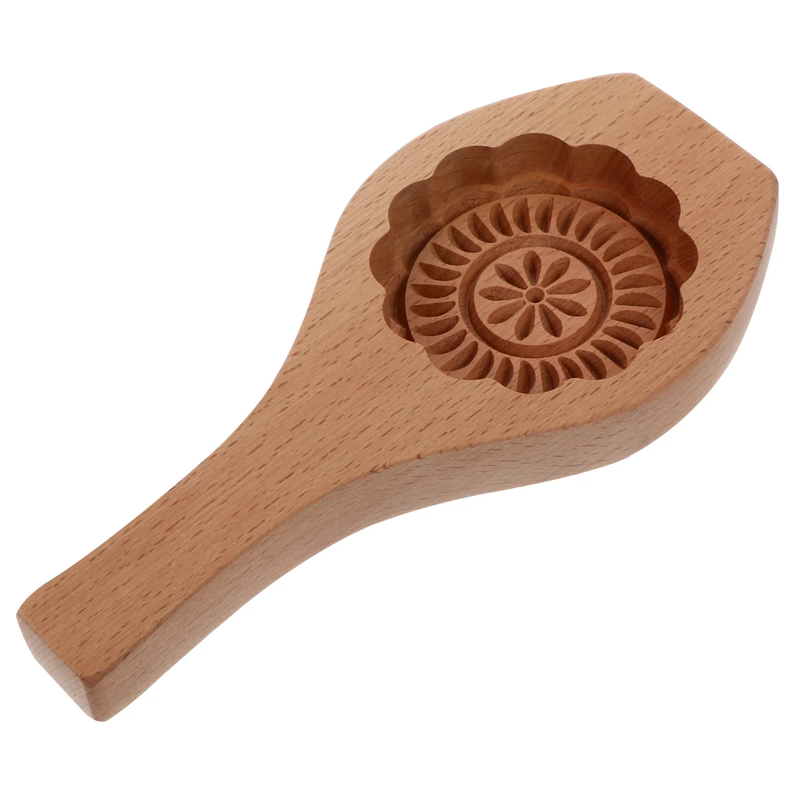 

Moon Cake Mold Biscuits Flower Wooden Mould Handmade Kitchen Utensil Decoration