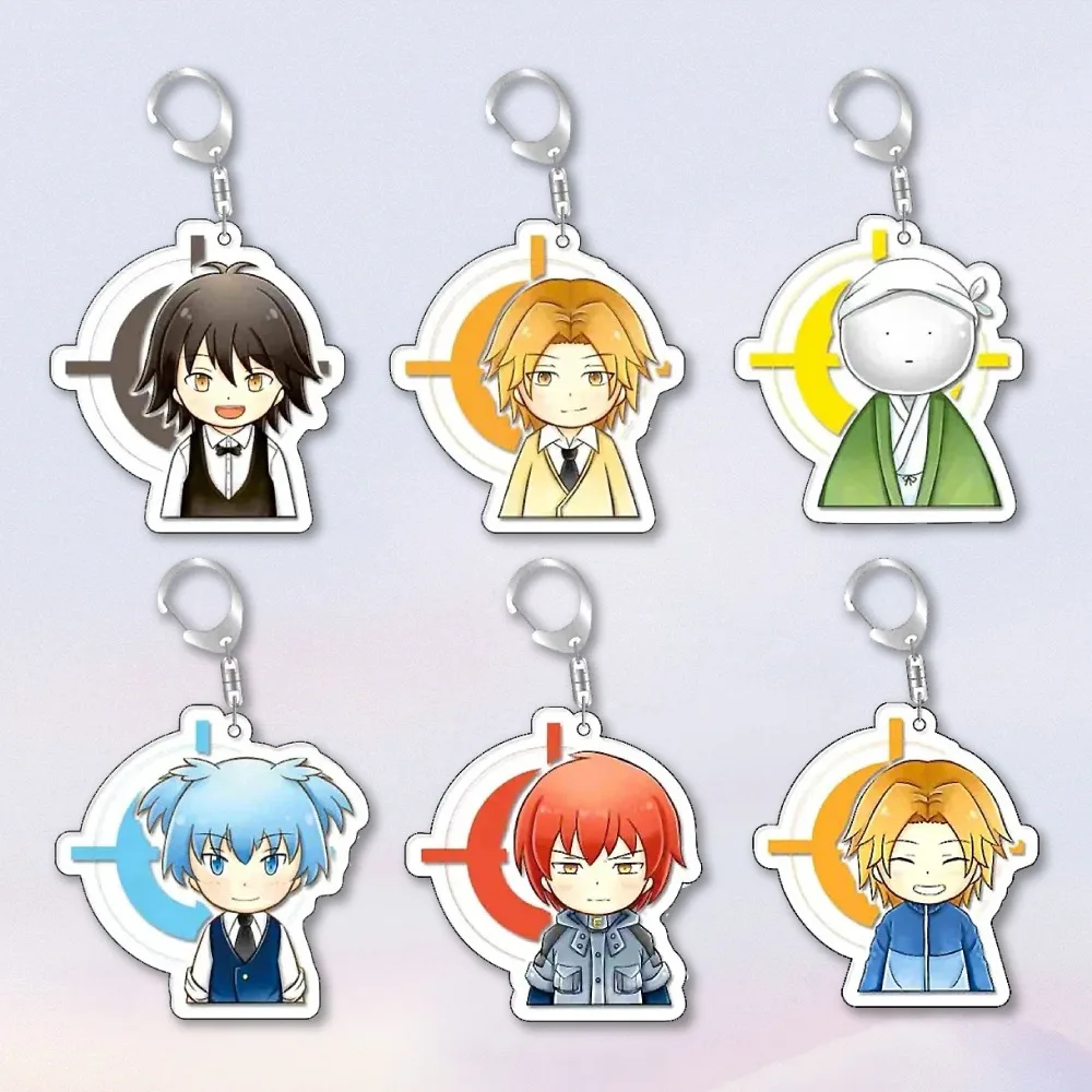 

Diy Assassination Classroom Anime Peripherals Acrylic Keychain Trend Jewelry Cartoons Creative Backpack Pendant Holiday Gifts