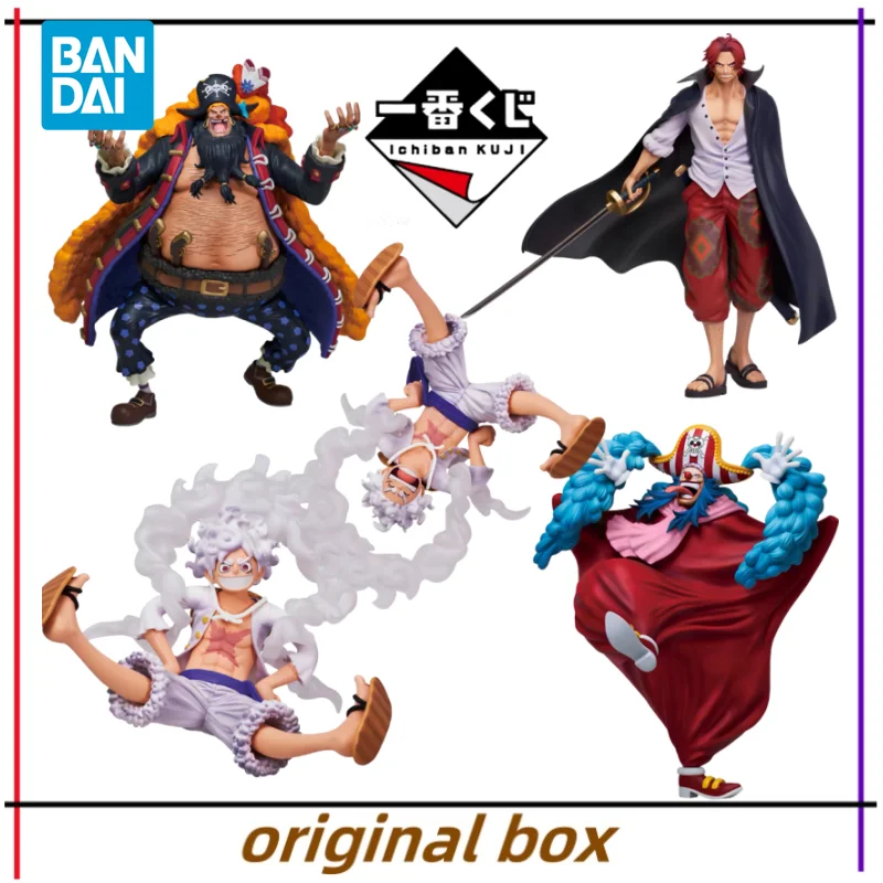 Bandai Figure Model ONE PIECE Ichiban Kuji Masterlise Expiece New Four Emperors Luffy Buggy Figures Toys Gift Genuine Unopened