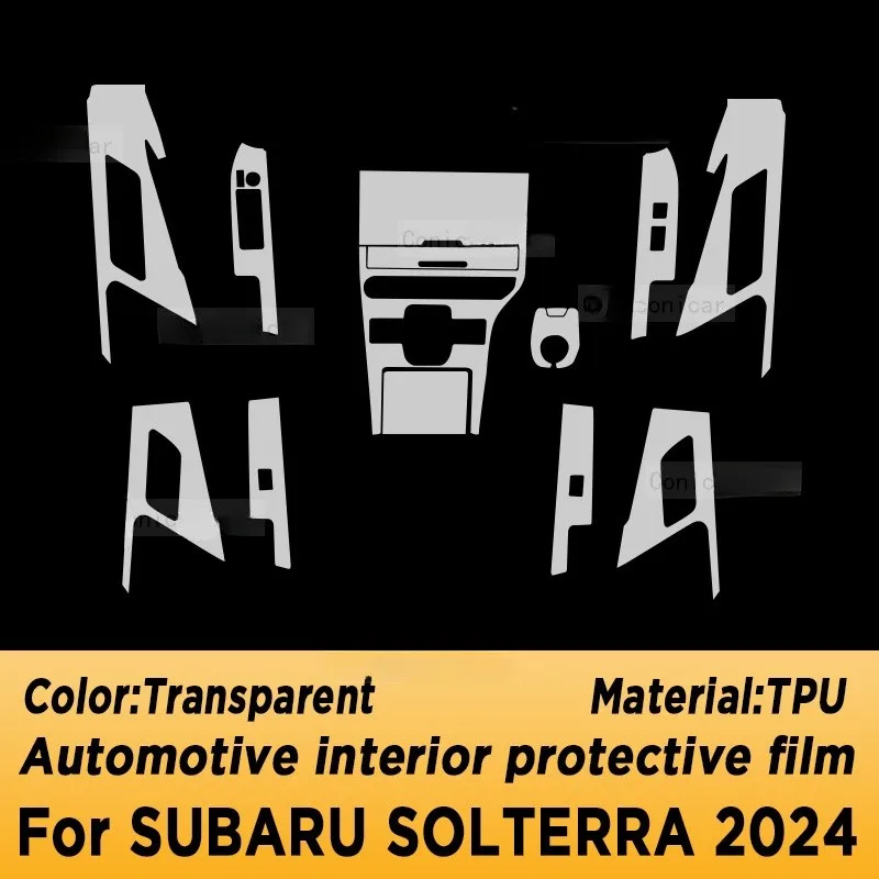 For SUBARU SOLTERRA 2024 Gearbox Panel Navigation Automotive Interior TPU Protective Film Anti-Scratch Sticker Accessories