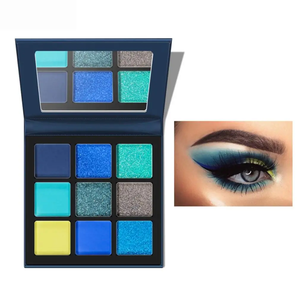 Wasserdichte Lidschatten-Palette Beauty-Tool schimmern funkelnde Pailletten Lidschatten aufhellen glatte Lidschatten glänzende Frauen