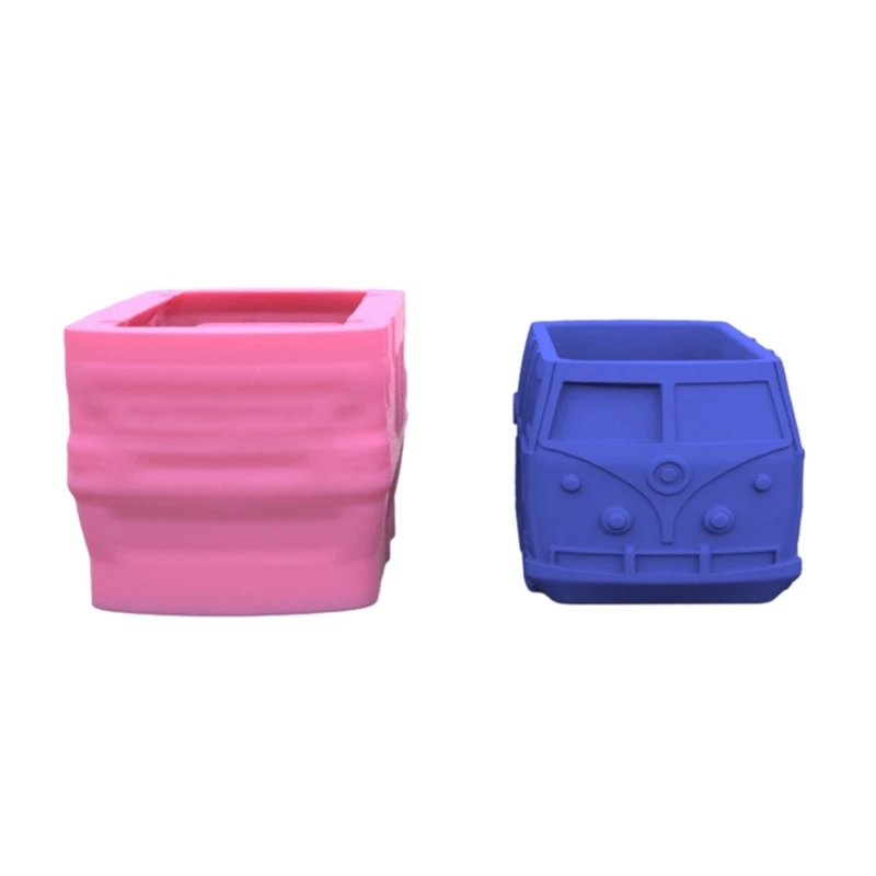 

Pen Holder Flower Pot Silicone Mold Car Epoxy Resin Mold DIY Decoration Tools Succulent Planter Making Supplies N2UE