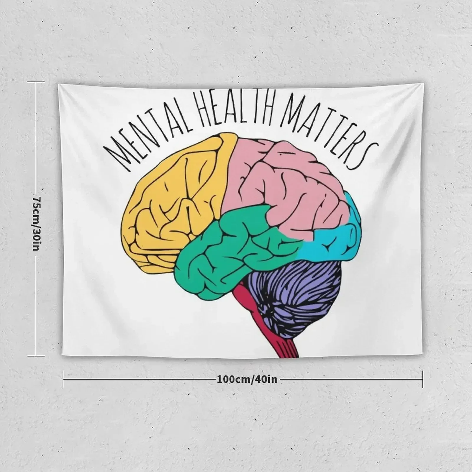 MENTAL HEALTH MATTERS Tapestry Wall Art Room Decore Aesthetic Decor For Room Tapestry