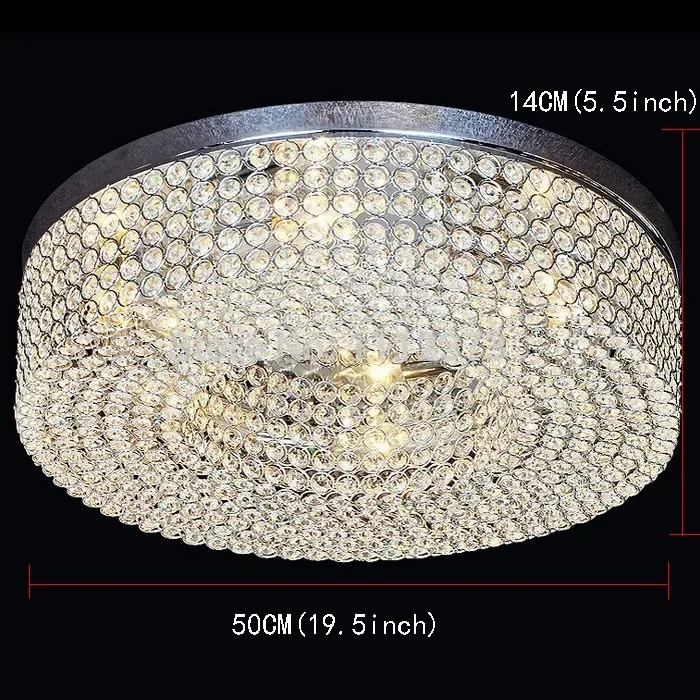 Nest design crystal chandelier lamp with LED E14 * 6 Dia 500mm