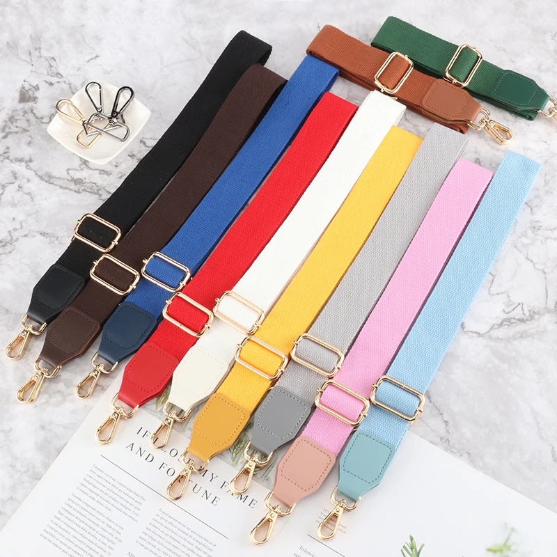 Shoulder Bag Strap Thickening Nylon Fashion Colourful Cotton Webbing Adjustable Crossbody Handles Extender Accessories Bag Belt