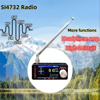 V3S AMNVOLT Mini SI4732 DSP Radio Receiver With Hi-Z, Headphone Amplifier Circuit AM SSB LSB USB Multi-Mode Reception