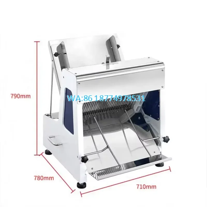 Wmwmnu New Commercial Bread Slicer High Productivity Automatic Loaf and Toast Cutter for Bakery Kitchen Flour Mill Use