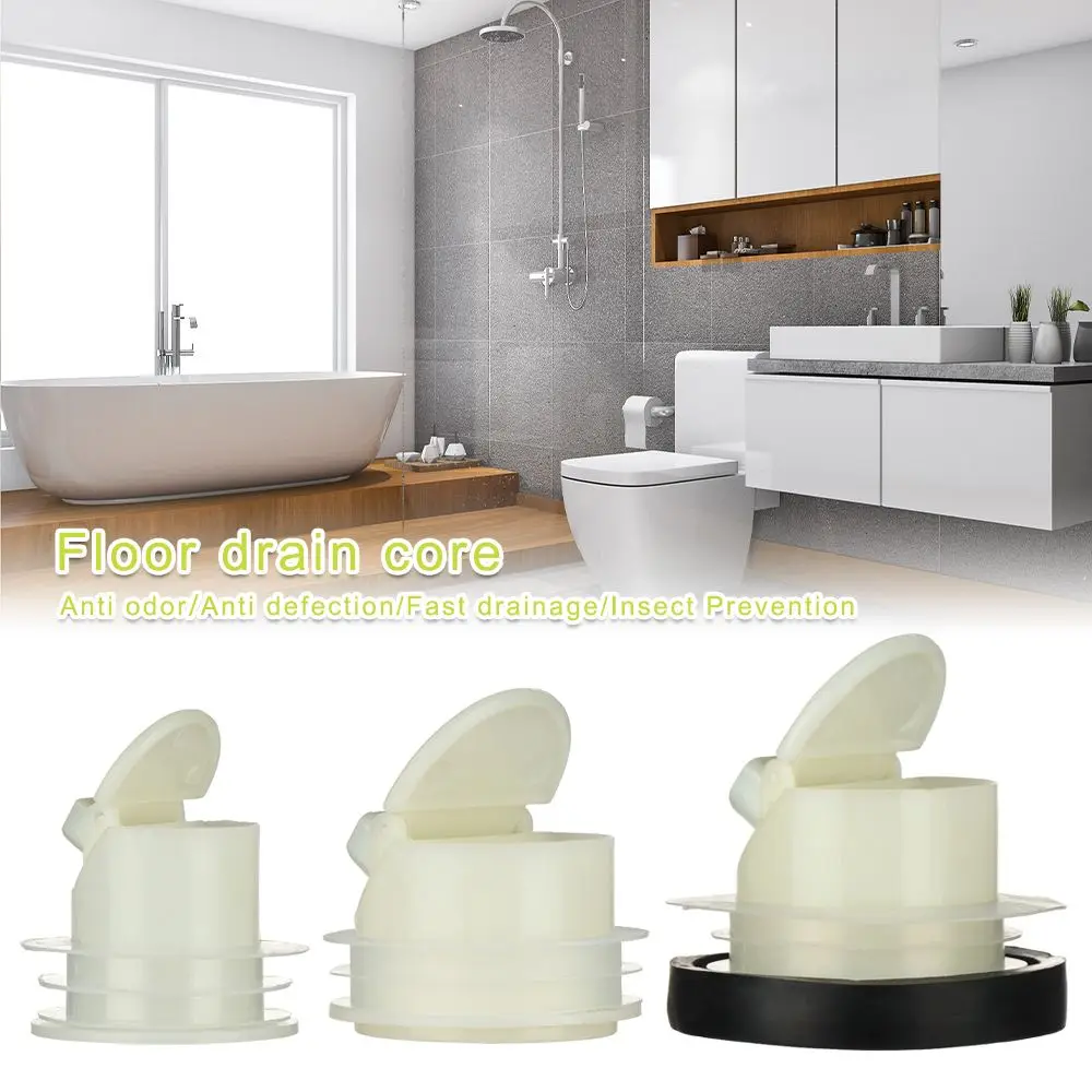 5Pcs/set Anti Odor Pest Floor Drain Stopper Shower Floor Strainer Plug Sewer One Way Valve Seal Drainer Cover