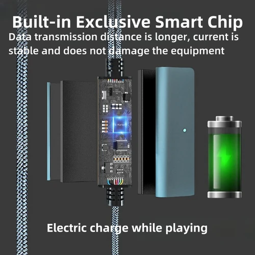 Imagen 2 del producto Cable de enlace USB3.2 Gen1 VR para Oculus Quest 2 3 3S/PICO Neo3/PICO 4, Cable de carga rápida de 9V 2A, Cable de datos USB-C de 5Gbps, línea de transmisión VR