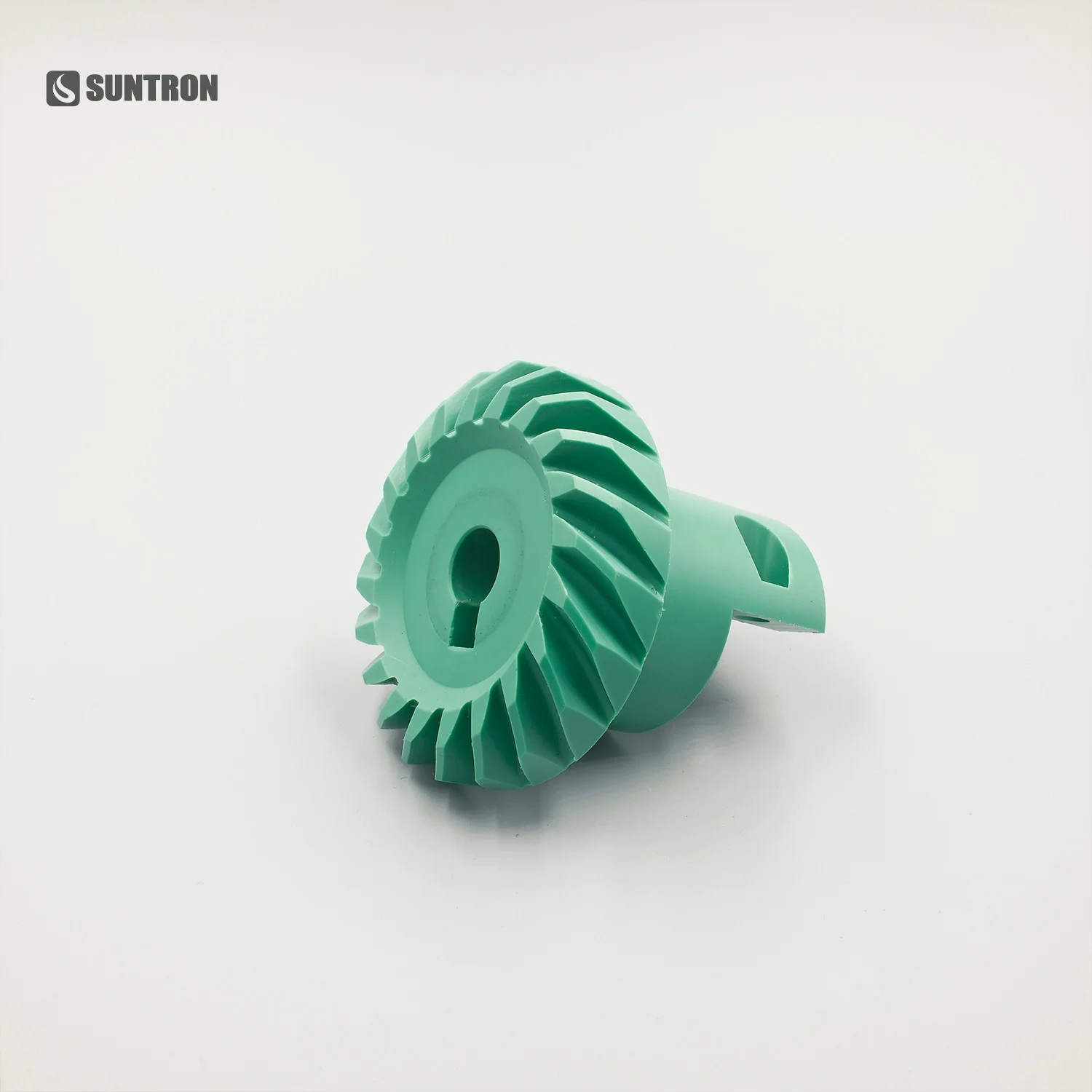 Custom CNC Machined MC Nylon Helical Gear High Precision Plastic Transmission Gear