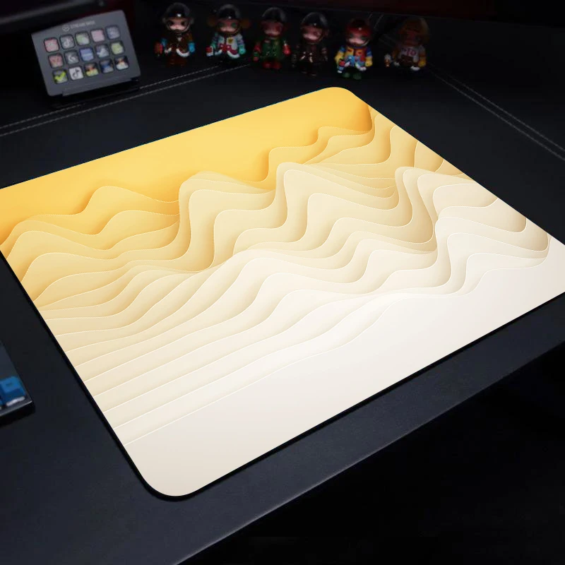 Healing Color Mouse Pad Gaming Accessories Goose Yellow Gaming Keyboard Pad Office Carpet Notebook Playmat Computer Pc Desks Rug