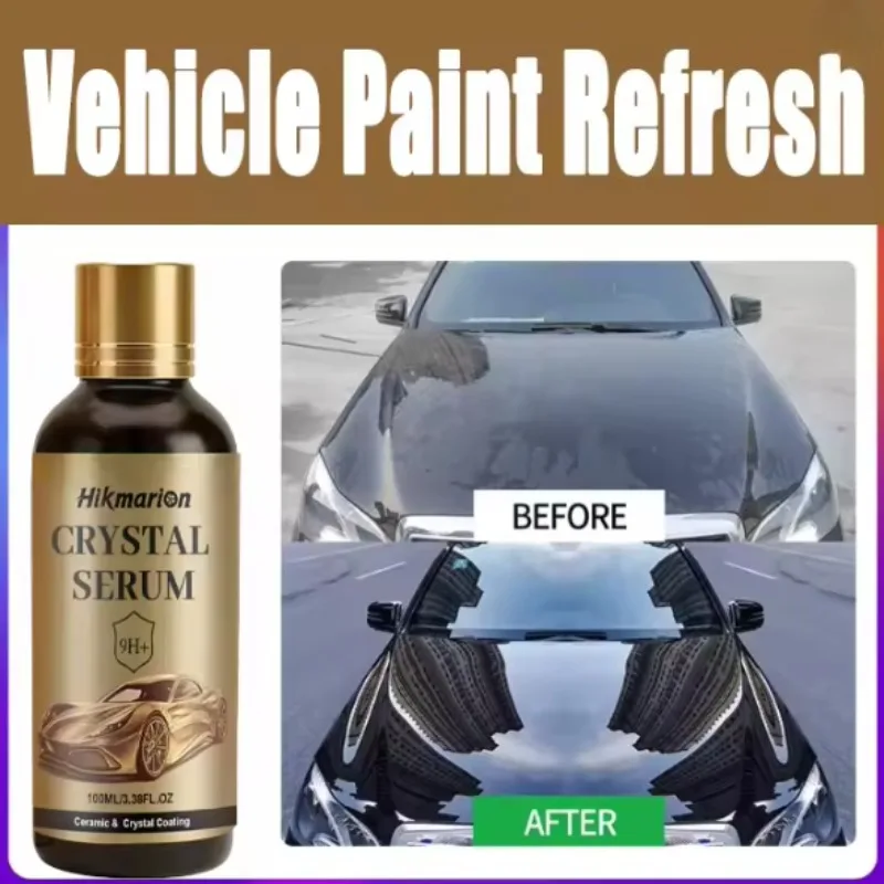 100ML PTZ Graphene Ceramic Coating, 9H+ Advanced Crystal Serum for Cars Professional Auto Detailing Paint Protection High Gloss