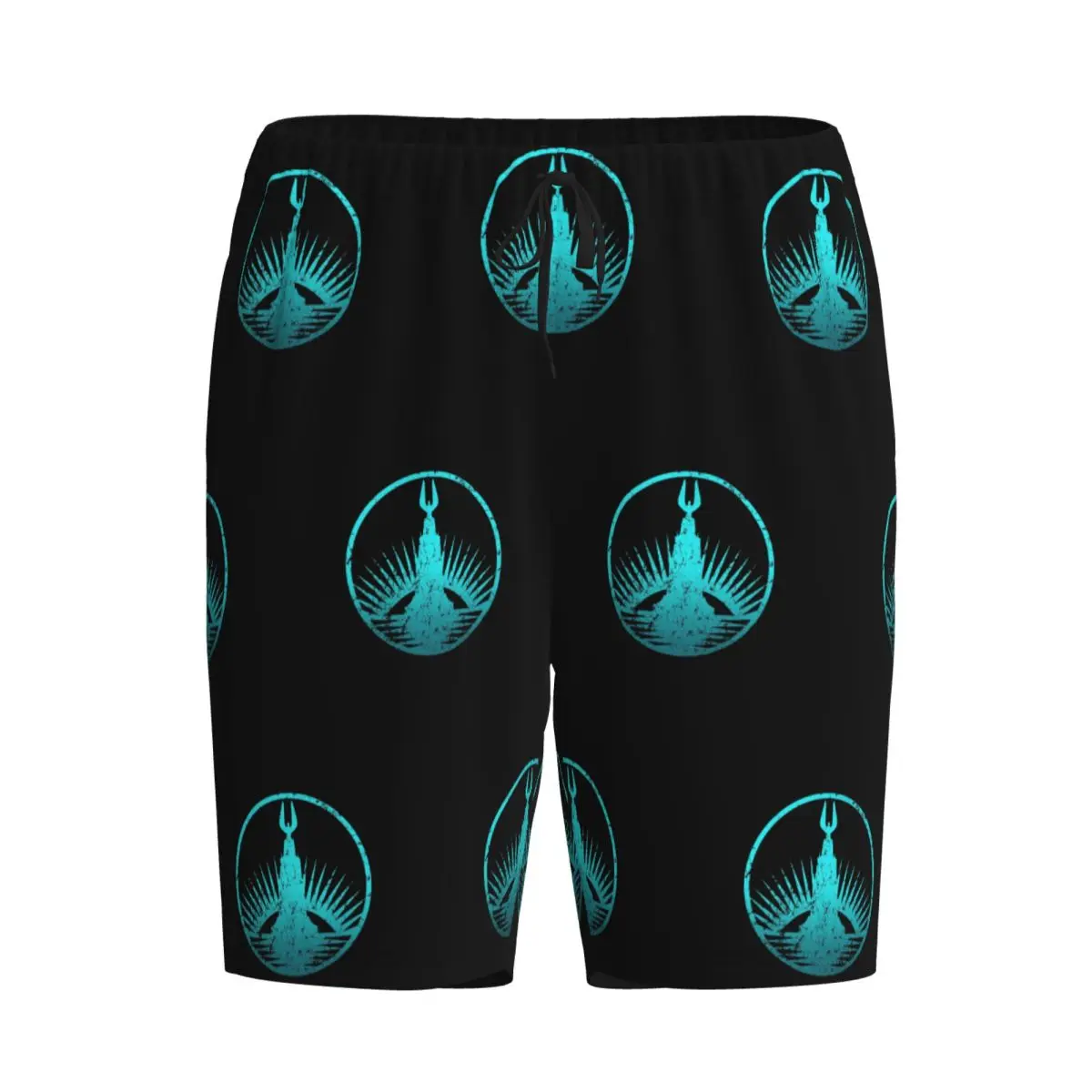 

Мужские пижамные штаны Custom Bioshock Rapture Teal Faded Shorts, брюки для сна и отдыха, нижняя часть пижамы