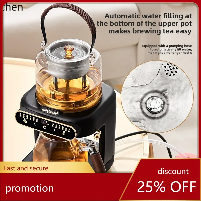 

HXL Steam Tea Kettle Electric Tea Stove Spray Type Tea Extractor with Automatic Water Supply