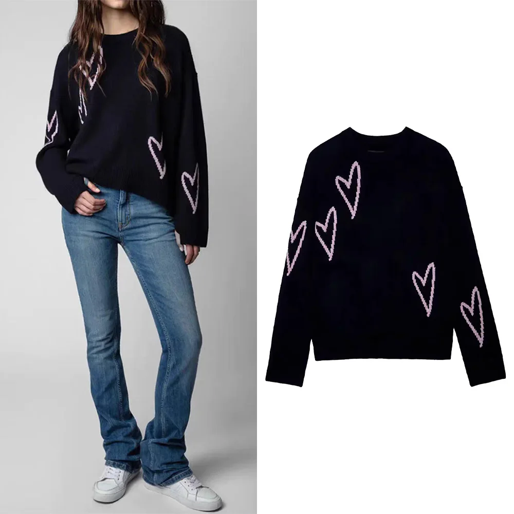 

"Trendy Sporty Women's Knitted Sweater! Luxurious Taste, Versatile New Sportswear, Autumn Golf Warm Top!"