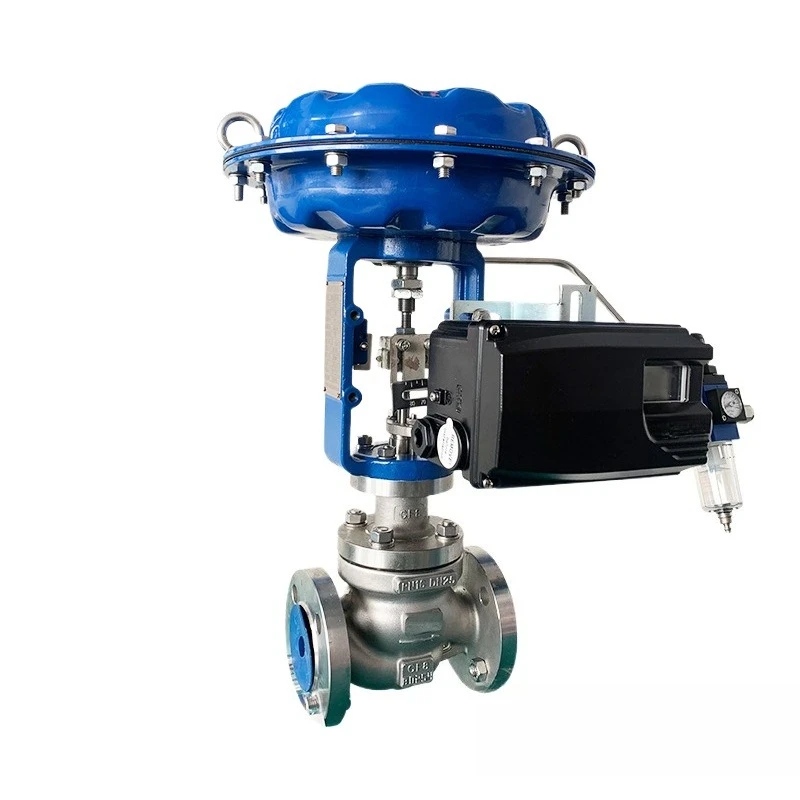 Stainless steel pneumatic regulating valve 50ZXP high temperature flow control pneumatic shut-off valve, single-acting