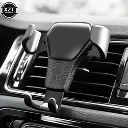 NEW Gravity Auto Phone Holder Car Air Vent Clip Mount Mobile Phone Holder CellPhone Stand Support For iPhone For Samsung