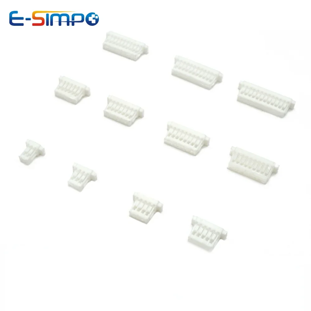 100PCS JST SH1.0 1.0mm 2P/3P/4P/5P/6P/7P/8P-12P Wire Terminal Plastic Shell Plug Housing Connector