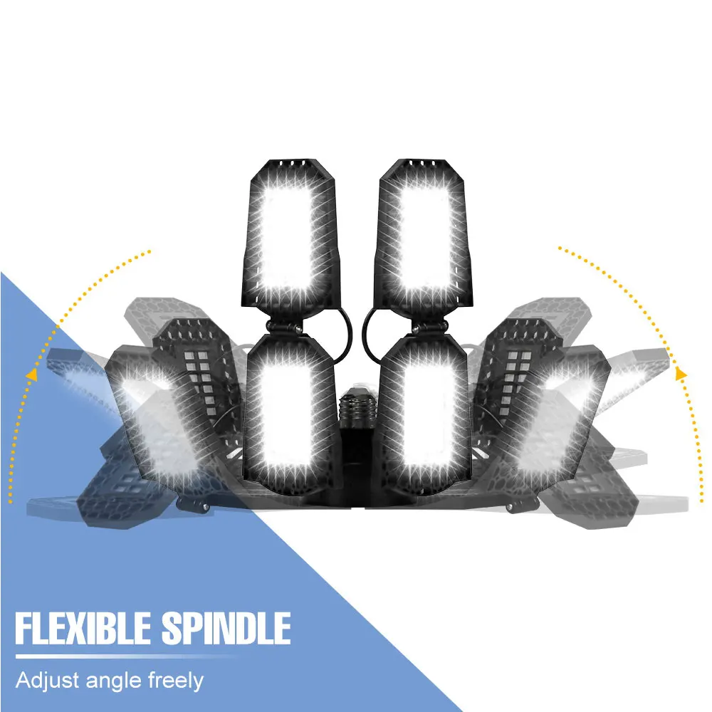 300 واط LED مصباح المرآب لمبة E27/E26 مصباح السقف 200 واط تشوه للطي الأضواء الباردة/الدافئة للمنزل مستودع ورشة عمل الطابق السفلي