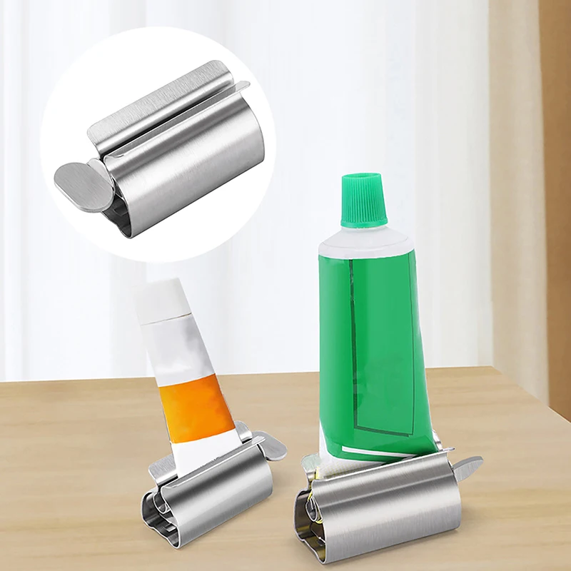 Toothpaste Dispenser Toothpaste Tube Squeezer Toothpaste Roller Metal Labor Saving Toothpaste Tube Wringer Cleanser Presser