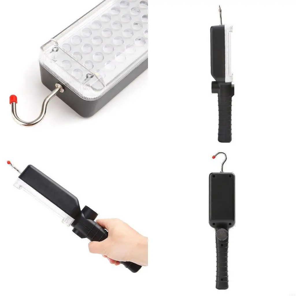 Portable USB Rechargeable Work Light COB Repairing Lamp With Magnet & Hook 34 LE