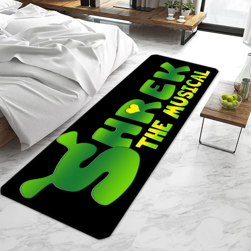 Funny S-Shrek Cartoon Cute  Entrance Doormat Non-slip Washable Kitchen Carpet Living Room Hallway Rugs Door Mats Bathroom Bath