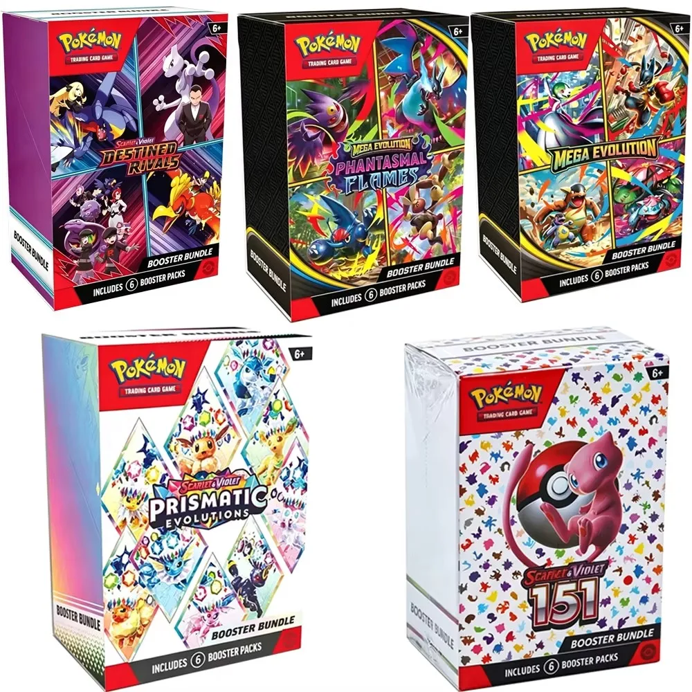 2026 Pokémon Card v10 Booster Phantasmal Destined Rivals Prismatic Evolutions Scarlet Violet 151 Booster Transaction Card Toy