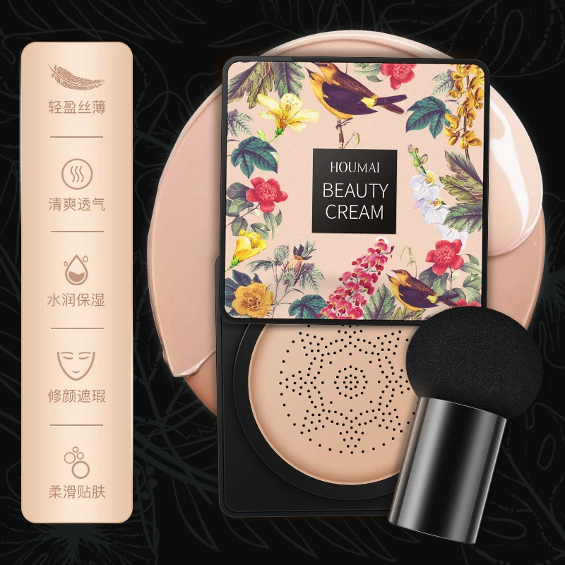 Air Cushion BB Cream Mushroom Head Whitening Moisturizing Oil-control Foundation Lasting Full Coverage Concealer Base Makeup