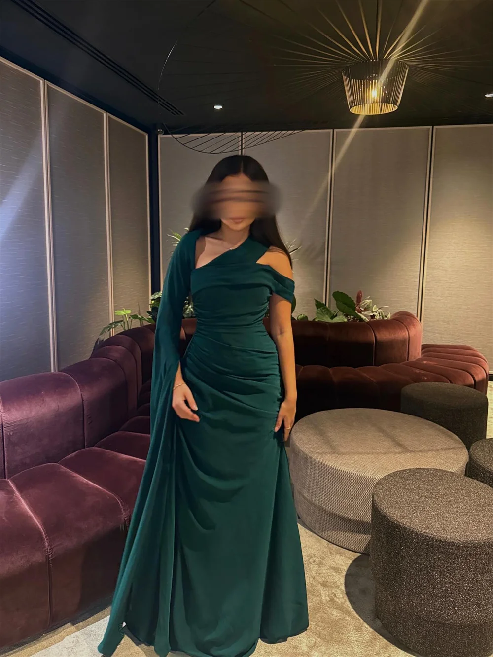 فستان حورية البحر الكلاسيكي للنساء بدون أكمام فستان حفلات سويب تراين طول الأرض فستان سهرة أنيق مخصص للحفلات الجديدة 2025 #1