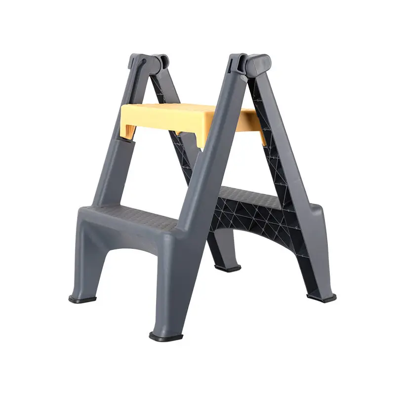 Foldable Outdoor Car Roof Washing Step Stool, 2‑Step A‑Frame Ladder Stool, Portable Height Footrest for Vehicle Cleaning