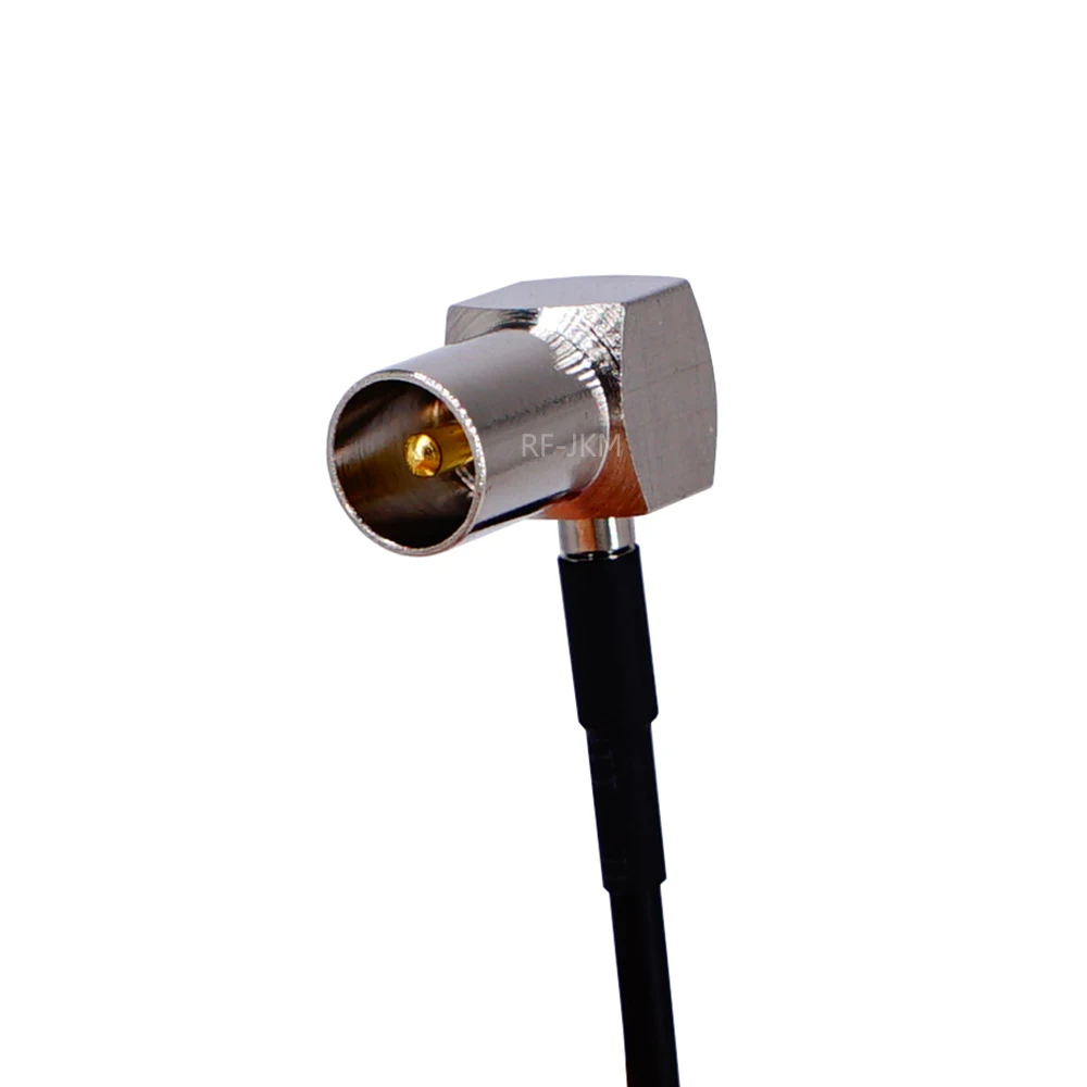 Zopf Koaxial Jumper RG174 Verlängerung Kabel TV stecker zu TV Stecker Beide Rechten Winkel 90 Grad RF Adapter kabel – Detail 7