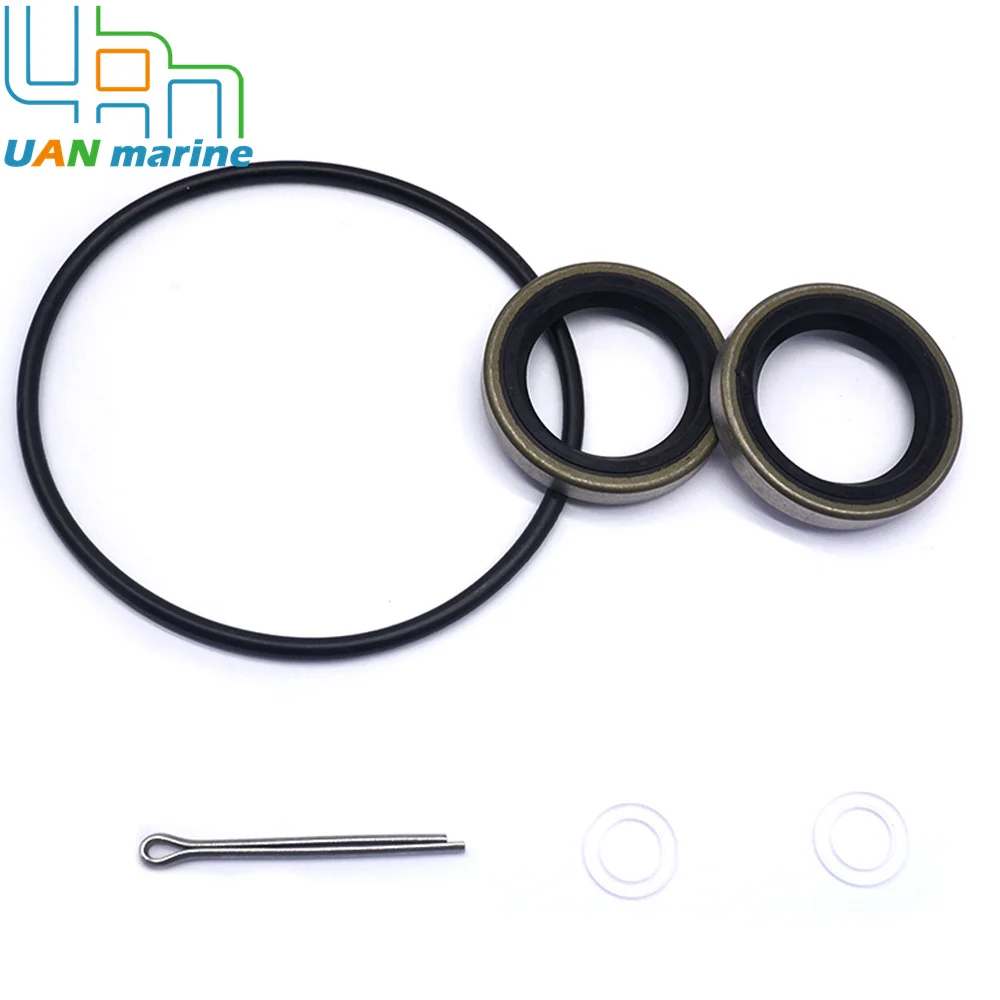 

Evinrude Johnson 40-75 HP V4 Oil Seal Lower Unit Gearcase Seal kit Drain Fill Washer Gasket 330137 313446 Nut Cotter Pin 314502