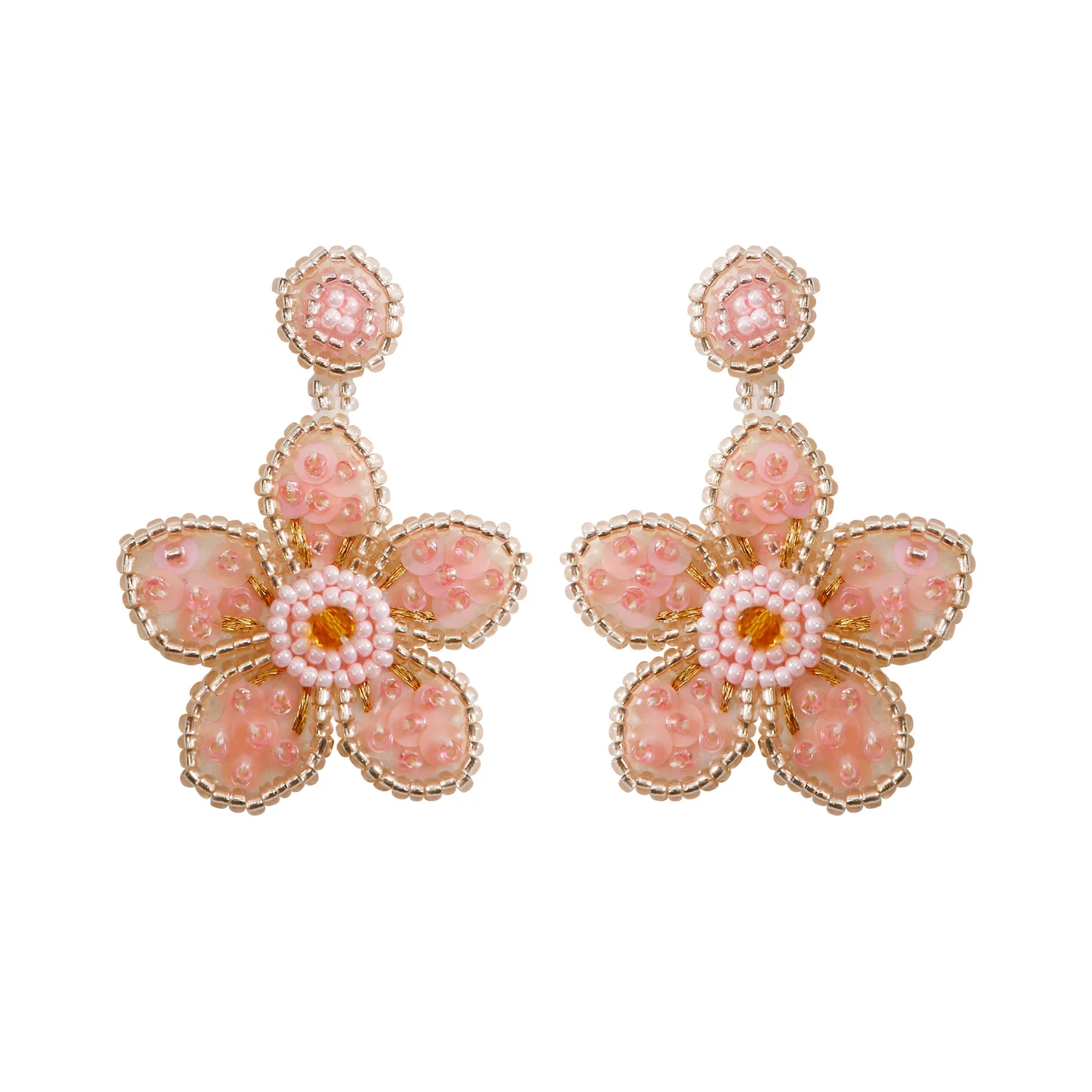 

Богемия Серьги из рисовых бусин Цветок Различные формы Несколько цветов Ручной работы Сплав Личность Преувеличение Ретро Темперамент