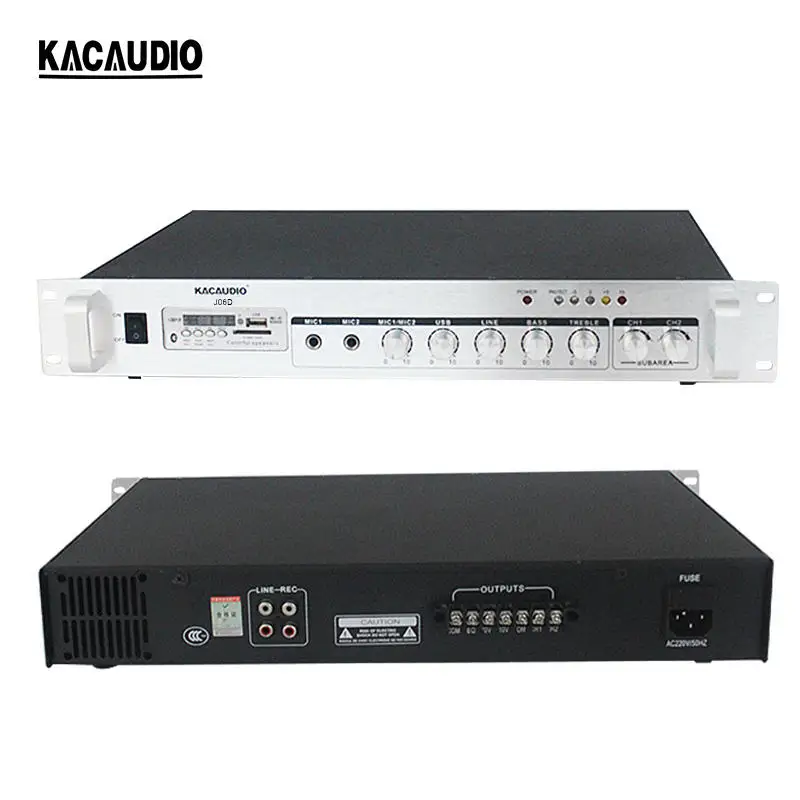 120w J12d Public Address Power Amplifier Constant Voltage Power Amplifier