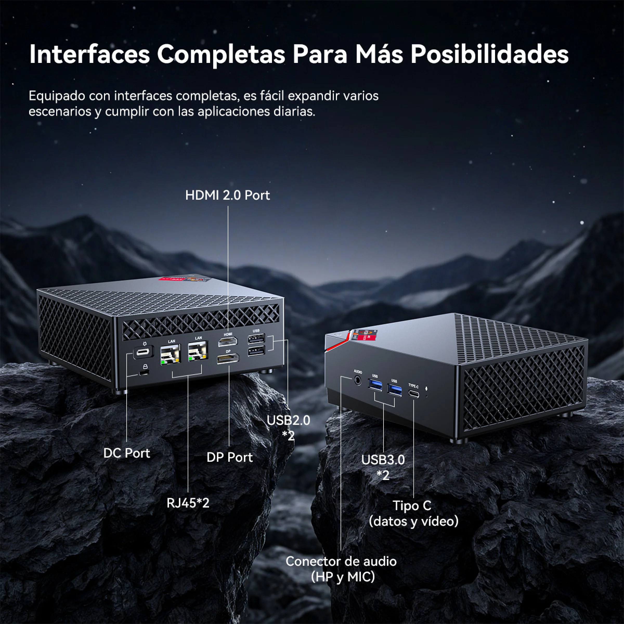 ACEMAGIC Mini PC Ryzen 7 7730U 32GB 512GB SSD