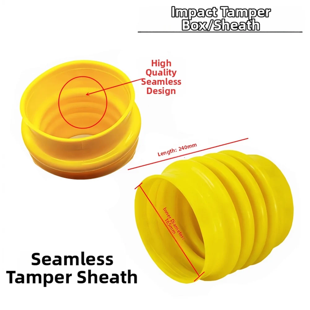 

Construction Site Rammer Cover Telescopic Leather Heavy Duty Construction Dust Cover Protective Cover Effective Compaction