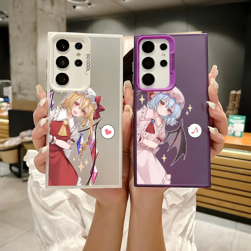 Anime The T-Touhou Project Phone Case For Samsung Galaxy S25 Edge S24 S23 S22 S21 S20 Ultra Funda Silicone Silver Phone Case