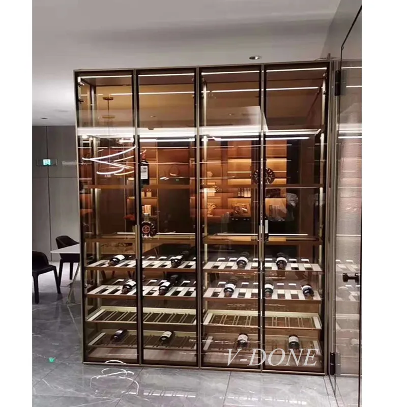 

Customize.Professional Stainless Steel Compressor Wine Cabinet Custom Modern Design Guangzhou Refrigeration Equipment