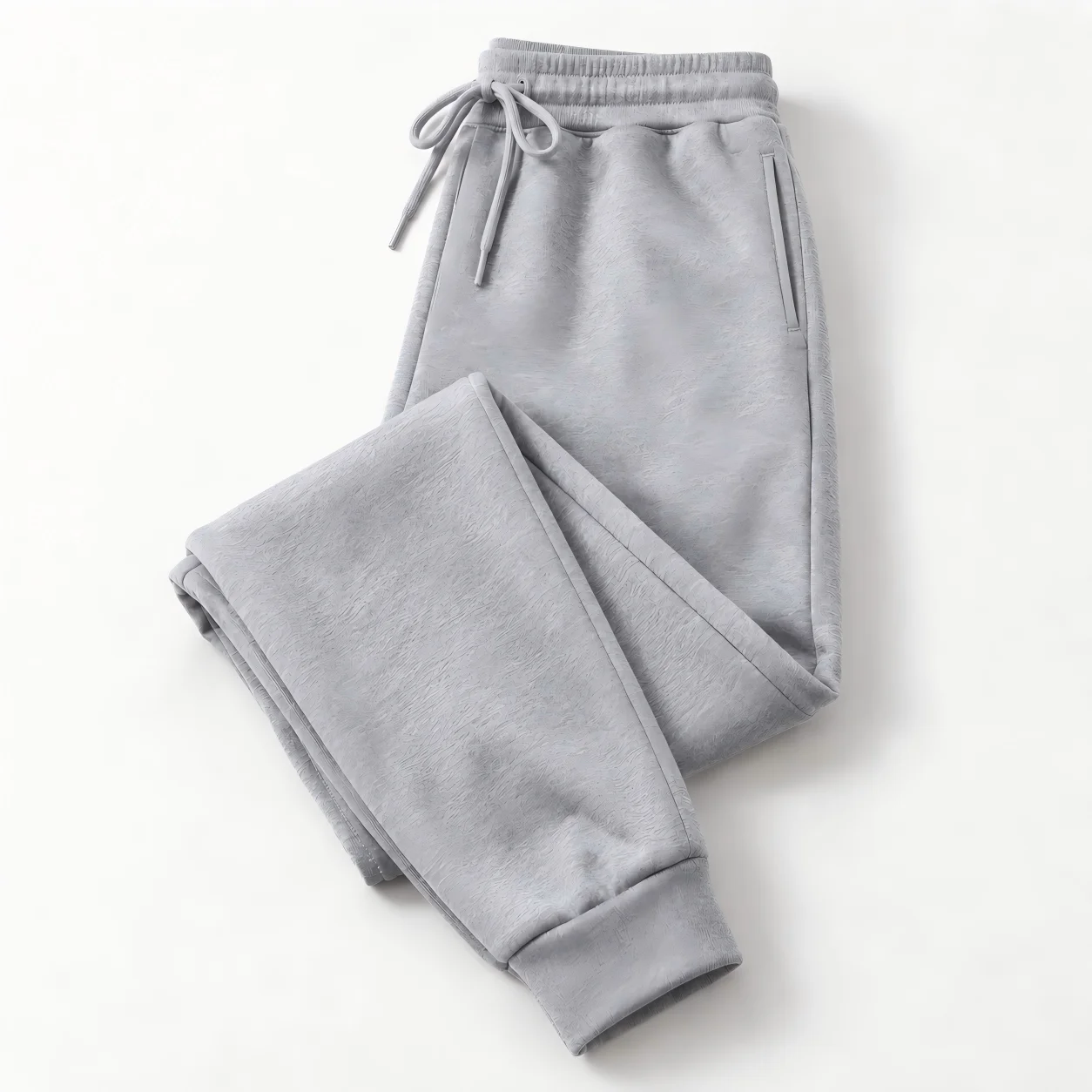 Pantaloni jogger uomo in pile con coulisse