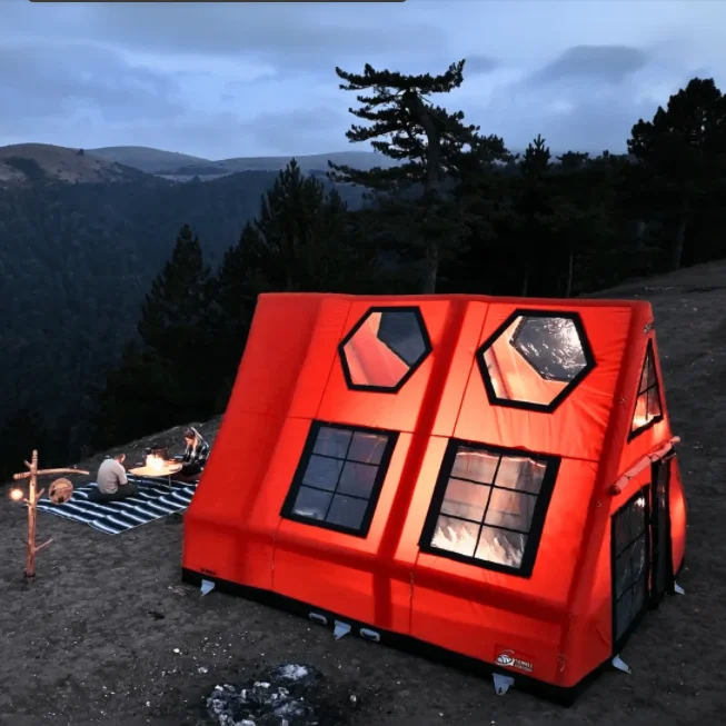 Custom Size Blowup Tent Inflatable Air Tent Inflatable Camping Outdoor for 8 Person