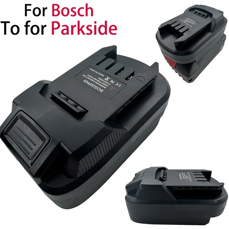 Battery Adapter Converter For Bosch 18V Li-ion Battery BAT609 BAT618 to for Parkside 20V Cordless Power Drill/Driver Tools