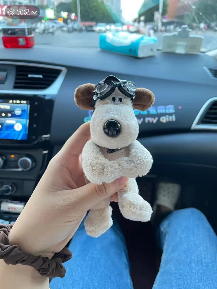 Cartone animato carino guardaroba decorazione bambola indicatore di direzione per auto tergicristallo ciondolo decorazione interna auto peluche bambola auto