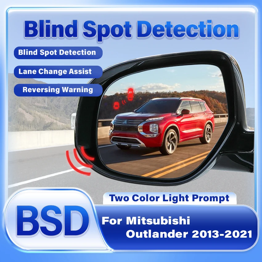 Car Mirror BSD BSM BSA Blind Spot Monitoring System Change Lane Aided Radar Parking Sensor For Mitsubishi Outlander 2013-2021