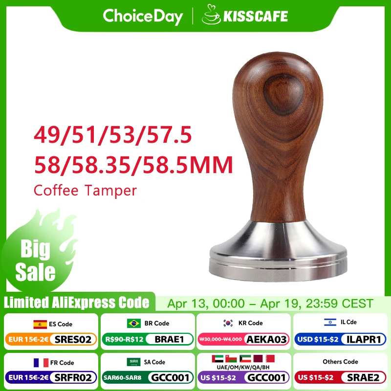 

Темпер для кофе ALIKISSCAFE 51/53/58.5 мм