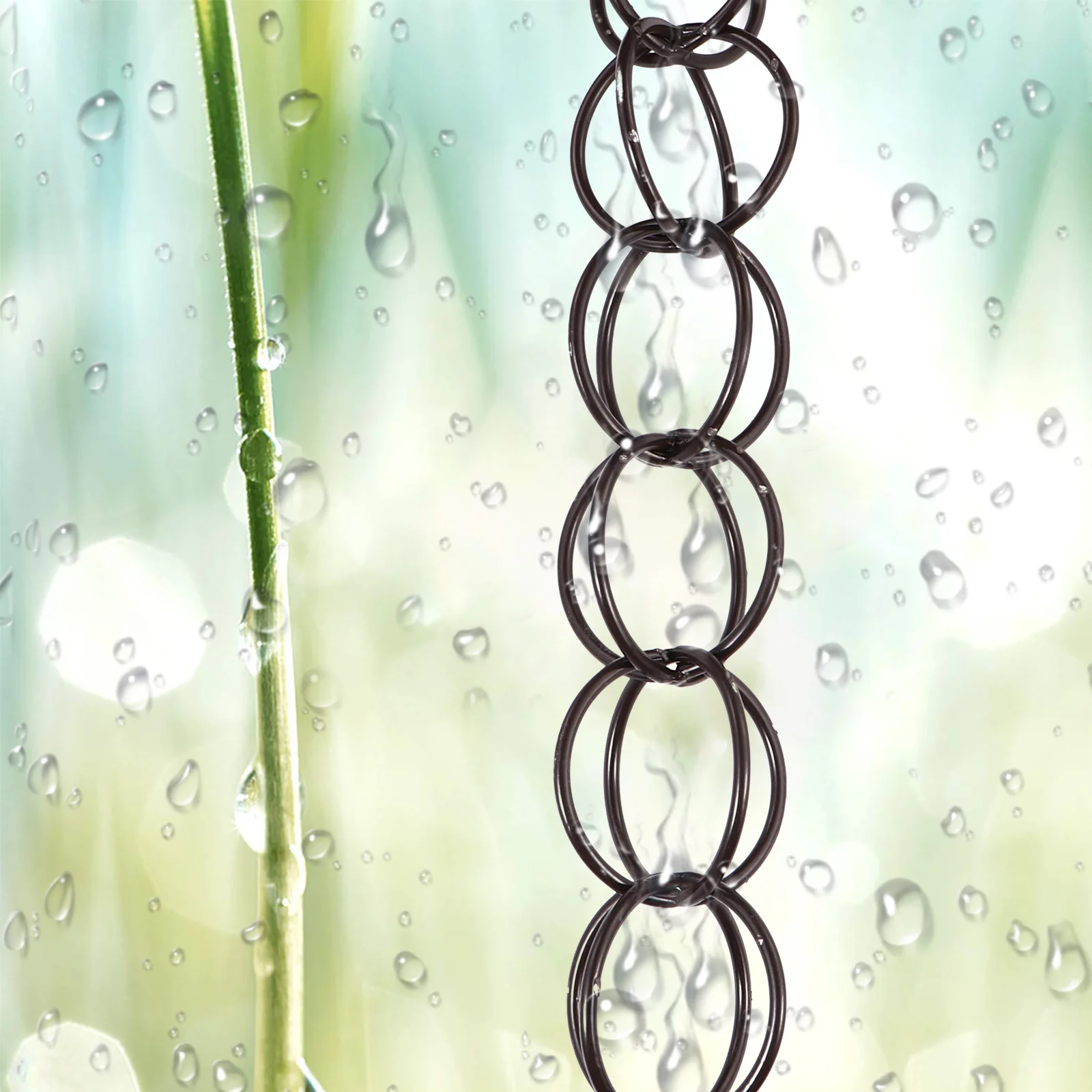 

1M Drainage Rain Chain Copper Decorative Villa Roof Gutter Rainwater Chain Quiet Elegant Garden Decoration Villa Roof Gutter