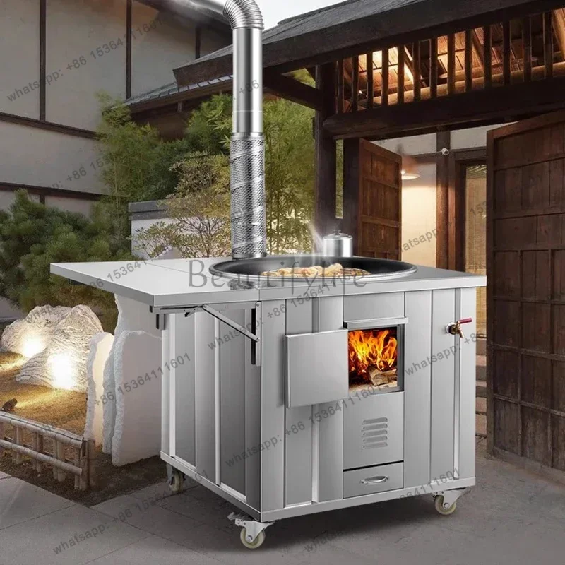LSStainless Steel Firewood Stoves Patio Heaters Nordic Kitchen Cooking Smoke Pipes Barbecue Grill Home & Garden Обогреватель FYP