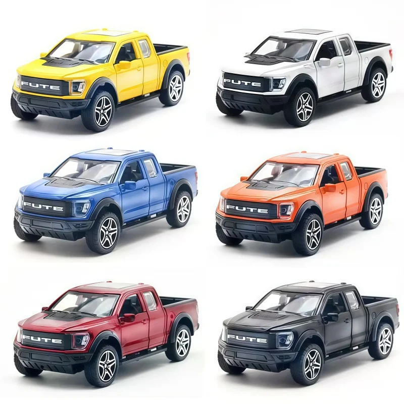 1:36 Alloy Pickup Truck Simulation Car Model, Can Open Door Simulation Off-Road Car Toy, Multi-Color Optional, Collectible Car