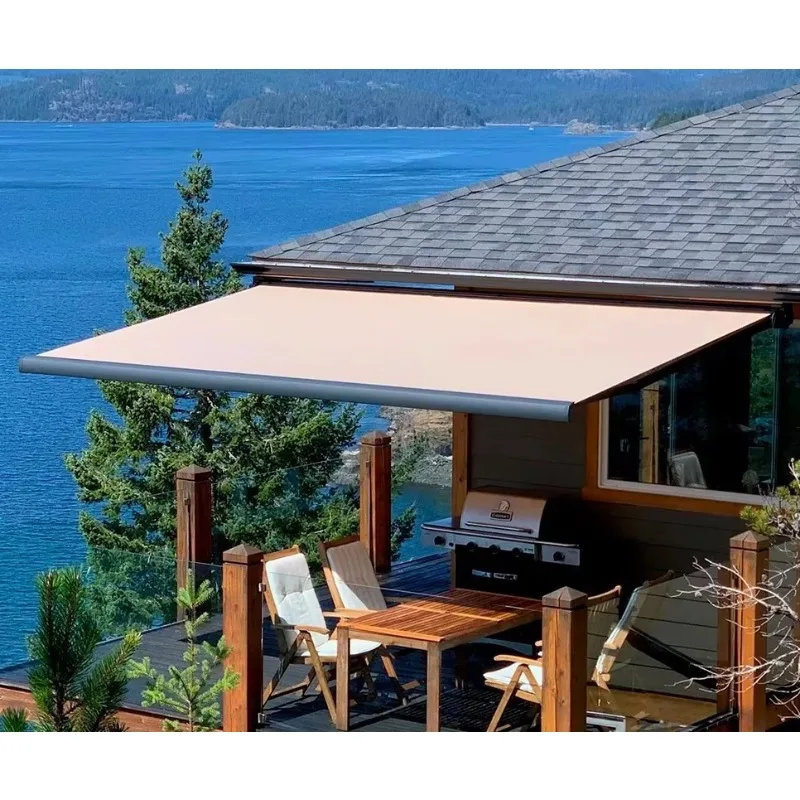 

[Factory Price] Sunshade Motorized Full Cassette Outdoor Conservatory Awning Retractable Canopy Folding Roof Awning